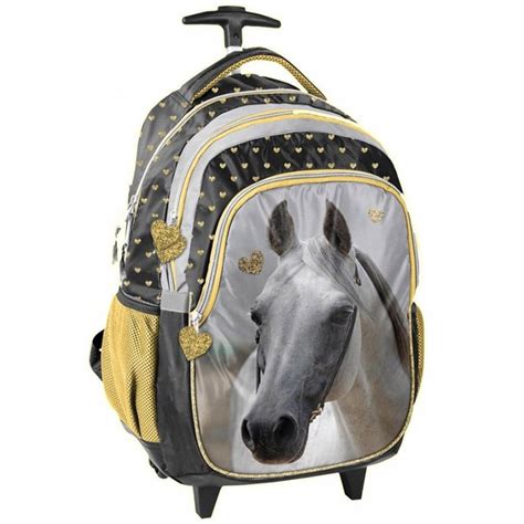 cartable roulette cheval